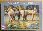 Image of the puzzle 1000, Schmidt, Horse Lovers, by Brent Flory, Complete, Picture of the box