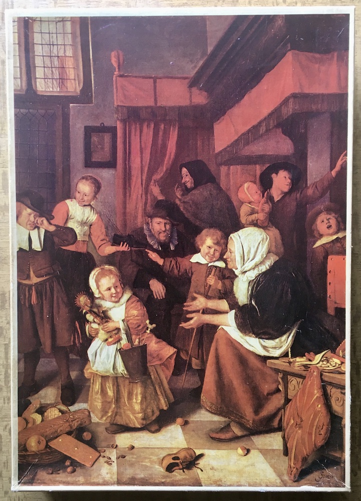 1000, Klee, The Feast of Saint Nicholas, by Jan Steen, Complete, Listed by Jorge Image of the puzzle 1000, Klee, The Feast of Saint Nicholas, by Jan Steen, Complete, Picture of the box