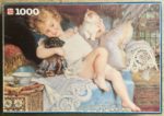 Image of the puzzle 1000, Jumbo, Playmates, by Émile Munier, Complete, Picture of the box