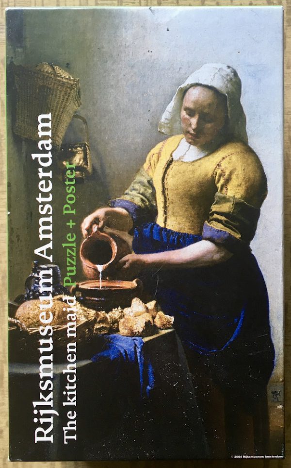 Image of the puzzle 1000, Rijksmuseum, The Milkmaid, by Johannes Vermeer, Complete, Picture of the box