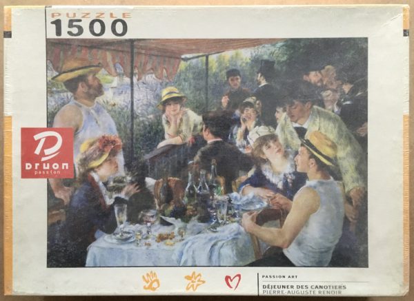 Image of the puzzle 1500, Druon, Luncheon at the Boating Party, by Renoir, Factory Sealed