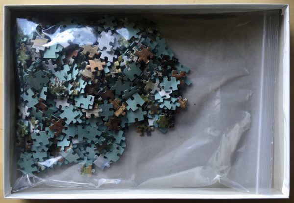 Image of the puzzle 500, Falcon, A Path by the Mill, by Henry John Yeend King, Complete, Picture of the bag