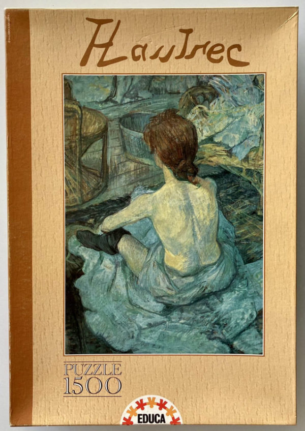 Image of the puzzle 1500, Educa, La Toilette, by Henri de Toulouse-Lautrec, Sealed Bag, Picture of the box
