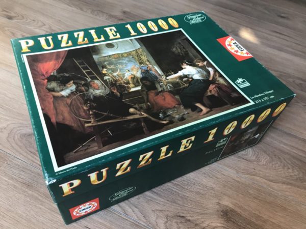 Image of the puzzle 10000, Educa, Las Hilanderas, by Diego Velázquez, Sealed Bag, Picture of the box