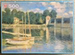 Image of the puzzle 500, Jumbo, The Bridge at Argenteuil, by Claude Monet, Complete, Picture of the box