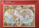Image of the puzzle 3000, Jumbo, Historical World Map, by Petrus Plancius, Sealed Bag, Picture of the box