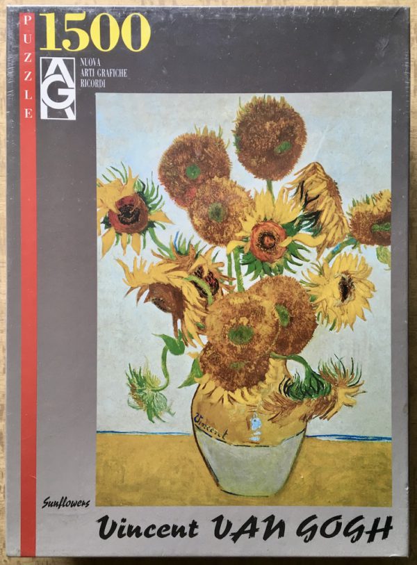 Image of the puzzle 1500, Ricordi, Sunflowers, by Vincent van Gogh, Factory Sealed