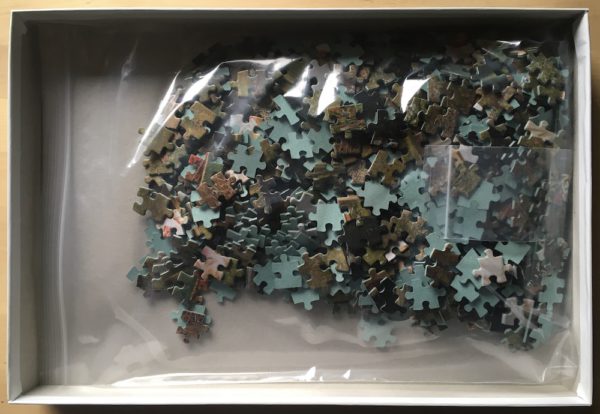 Image of the puzzle 1000, Falcon, Will She?, by Mary Ellen Staples, Complete, Picture of the bag