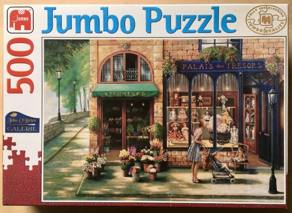 Image of the puzzle 500, Jumbo, Palace of Treasures, by John O'Brien, Complete, Picture of the box