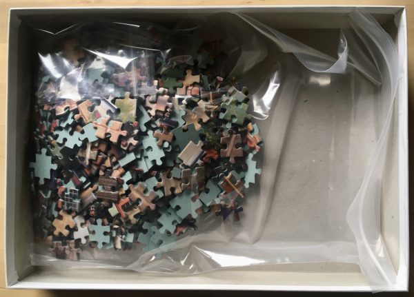 Image of the puzzle 500, Jumbo, Palais des Trésors, by John O'Brien, Complete, Picture of the bag