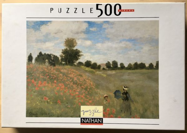 Image of the puzzle 500, Nathan, Poppies, by Claude Monet, Complete, Picture of the box
