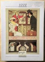 Image of the puzzle 1000, Nathan, LExpress Matrimonial, Complete, Picture of the box