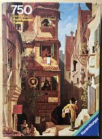 Image of the puzzle 750, Ravensburger, The Post, by Carl Spitzweg, Complete, Picture of the box