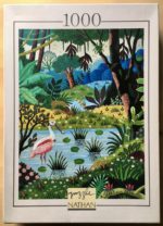 Image of the puzzle 1000, Nathan, The Pink Spoonbill, by Alain Thomas, Complete, Picture of the box