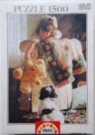 Image of the puzzle 1500, Educa, Puppy Love, by Jean Monti, Factory Sealed, Picture of the box
