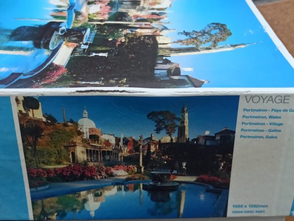 Image of the puzzle 5000, MB, Portmeiron, Wales, Edmund Nägele, Sealed Bag, Detail of the box