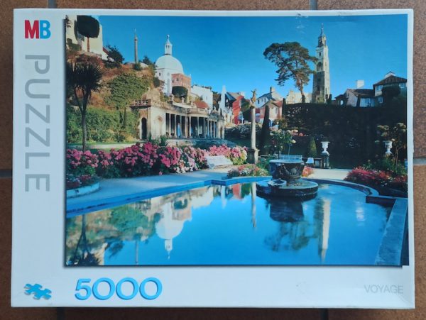Image of the puzzle 5000, MB, Portmeiron, Wales, Edmund NƤgele, Sealed Bag, Picture of the box