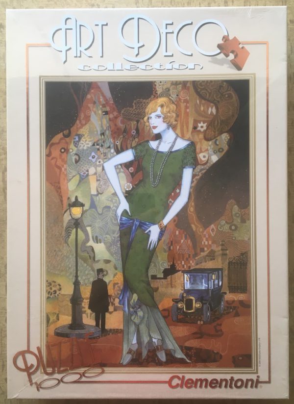 Image of the puzzle 1000, Clementoni, Evening in the Town, by Helena Lam, Factory Sealed, Picture of the box