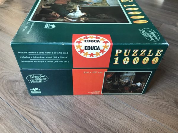 Image of the puzzle 10000, Educa, Las Hilanderas, by Diego Velázquez, Sealed Bag, Detail of the box