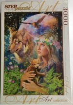 Image of the puzzle 3000, Step, Forest Friends, Unknown Artist, Factory Sealed, Picture of the box