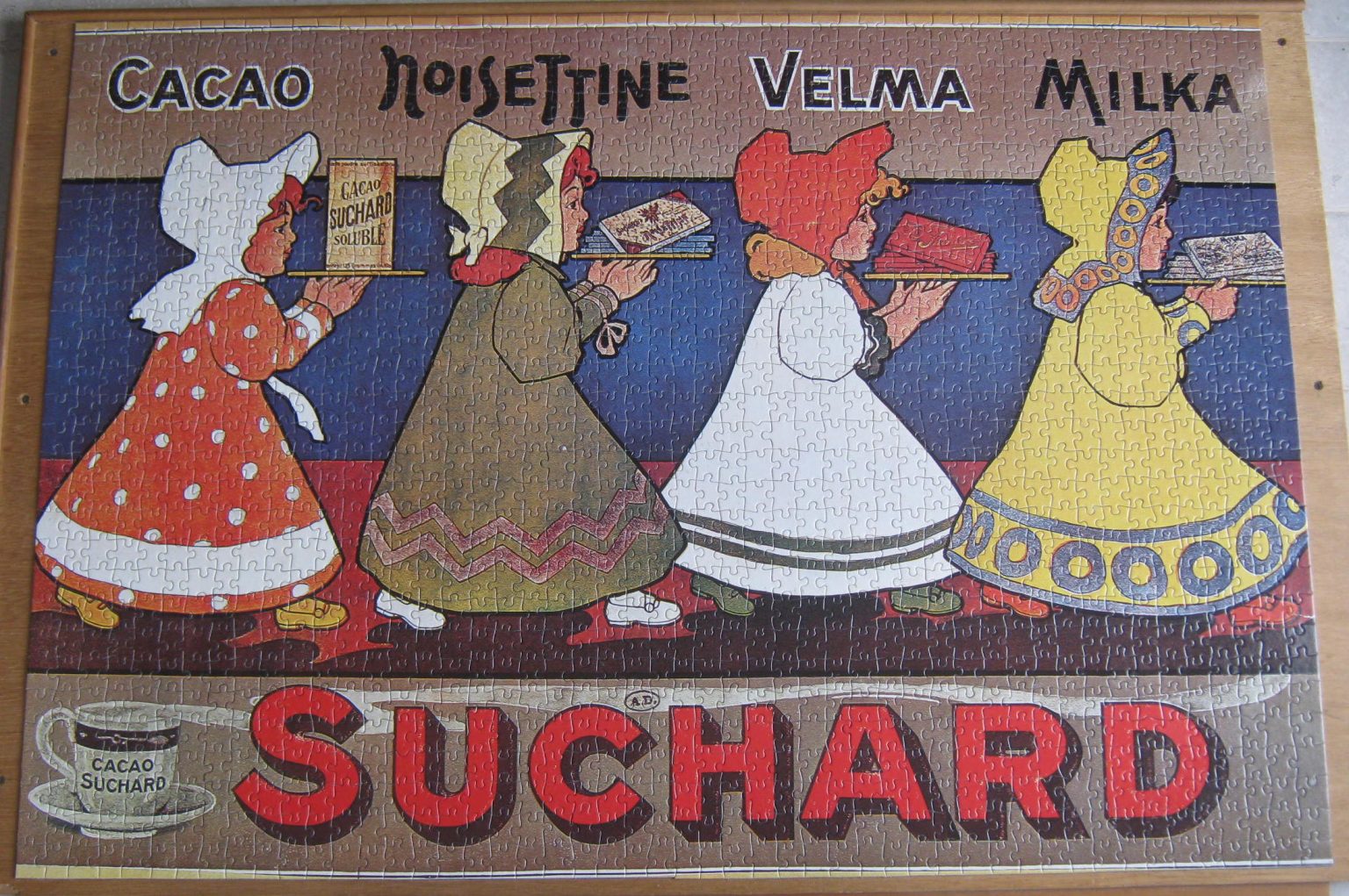 Image of the puzzle 1500, Nathan, A Suchard Poster, Complete, Picture of the puzzle