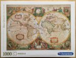 Image of the puzzle 1000, Clementoni, Old Map, by Henricus Hondius, Factory Sealed, Listed by Jorge