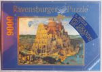 Image of the puzzle 9000, Ravensburger, The Tower of Babel, by Pieter Bruegel the Elder, Factory Sealed, Picture of the box