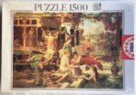 Image of the puzzle 1500, Educa, The Roman Bath, by Emanuel Oberhauser, Factory Sealed, Picture of the box