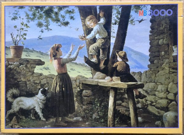 Image of the puzzle 3000, MB, Rescuing the Bird's Nest, by Antonio Paoletti, Complete, Picture of the box
