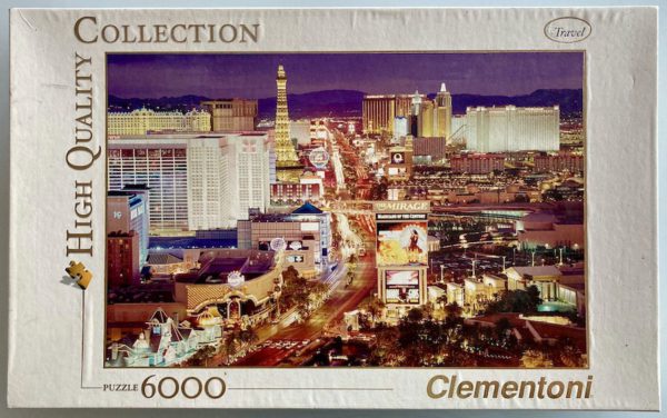 Image of the puzzle 6000, Clementoni, Las Vegas, Sealed Bag, Picture of the box