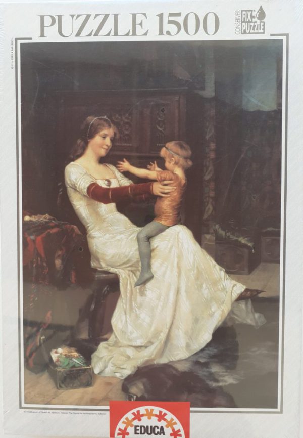 Image of the puzzle 1500, Educa, Queen Bianca, by Albert Edelfelt, Factory Sealed