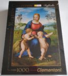 Image of the puzzle 1000, Clementoni, The Virgin of Goldfinch, by Raphael, Factory Sealed, Picture of the box