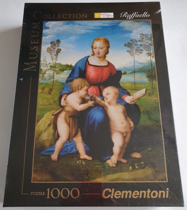 Image of the puzzle 1000, Clementoni, The Virgin of Goldfinch, by Raphael, Factory Sealed, Picture of the box
