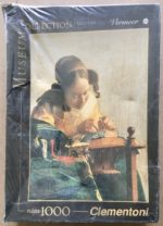 Image of the puzzle 1000, Clementoni, The Lacemaker, by Johannes Vermeer, Factory Sealed, Picture of the box