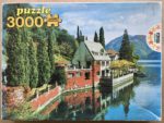 Image of the puzzle 3000, Educa, Lake Lugano, Italy, Sealed Bag, Picture of the box
