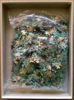 Image of the puzzle 1000, Ravensburger, A Mothers Love, by Sally Fawcett, Sealed Bag, Picture of the bag