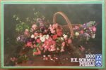 Image of the puzzle 1000, F.X. Schmid, Flower Basket, by Ulrike Schneiders, Factory Sealed