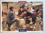 Image of the puzzle 1000, Waddingtons, The Egg Stall, by Fritz Schnitzler, Complete, Picture of the box