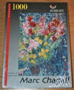 Image of the puzzle 1000 Ricordi, Le Bouquet des Fermiers, by Marc Chagall, Picture of the box