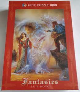 Image of the puzzle 1000, Heye, Spell, by Luis Royo, Factory Sealed, Picture of the box
