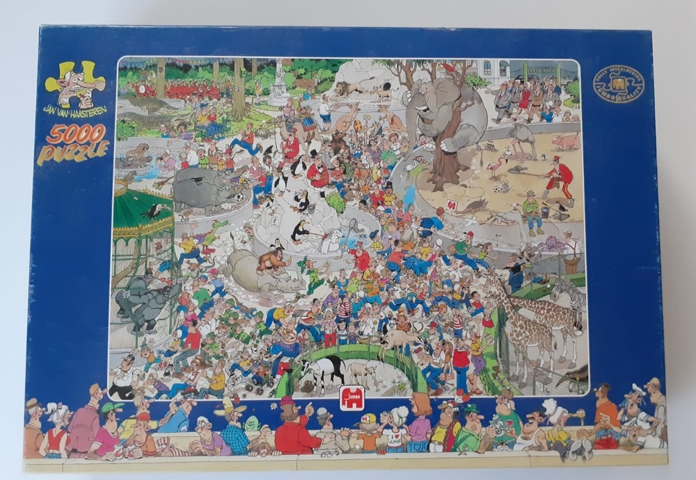 Amazon.com: Jumbo Jan Van Haasteren The Zoo Puzzle (1000
