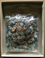 Image of the puzzle 1000, MB, Furstenberg Square, Paris, by André Renoux, Complete, Picture of the bag