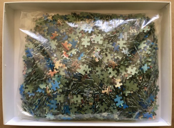 Image of the puzzle 2040, Yanoman, Old Manhattan, by Kei Masuda, Sealed Bag, Picture of the bag