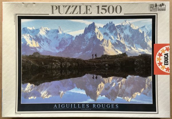 Image of the puzzle 1500, Educa, Aiguilles Rouges, Chamonix, by Mario Colonel, Sealed Bag, Picture of the box