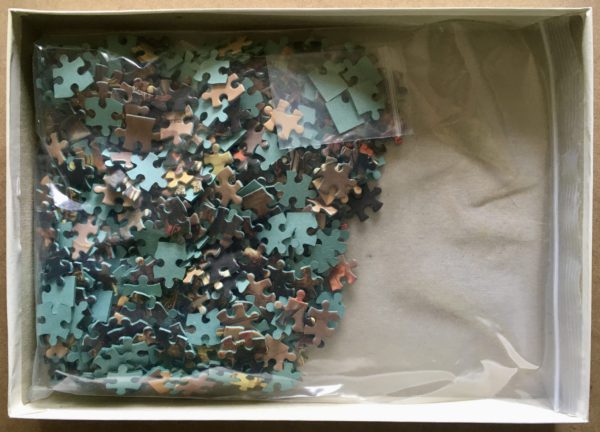 Image of the puzzle 500, Falcon, Napoleon returning from Elba, by Wilhelm Sternberg, Complete, Picture of the bag