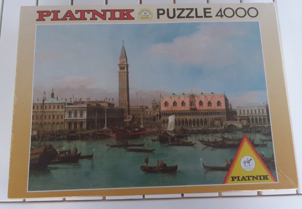 Image of the puzzle 4000, Piatnik, Piazzetta Bacino di San Marco in Venedig, Canaletto, Picture of the box