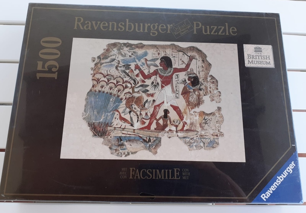 1500, Ravensburger, Nebamun Hunting in the Marshes, Factory Sealed, Listed by Vanesa Image of the puzzle 1500, Ravensburger, Nebamun Hunting in the Marshes, Factory Sealed