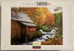Image of the puzzle 5000, Nathan, Flowers by the Mill, by Bilvarchiv Kirsch, Sealed Bag, Picture of the box