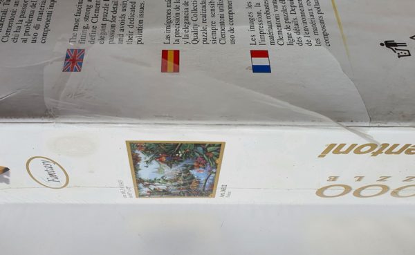 Image of the puzzle 6000, Clementoni, Forest, Unknown Artist, Factory Sealed, Detail of the box
