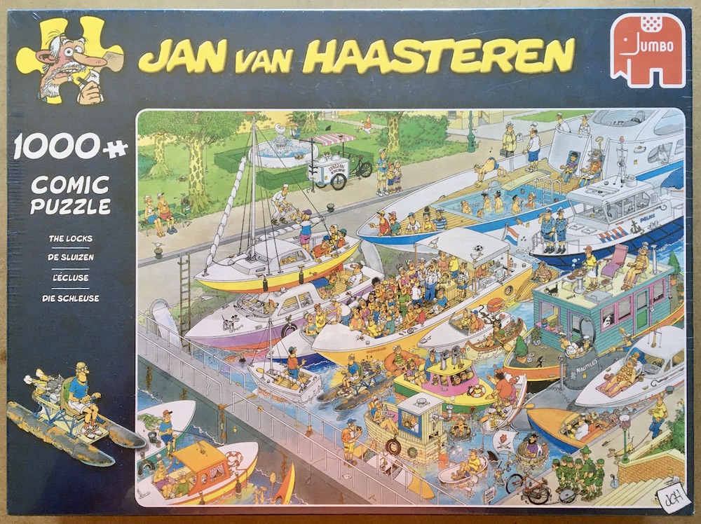 1000 Teile Puzzle Winterspiele Jumbo Cartoon Haasteren Sport Eisbahn 